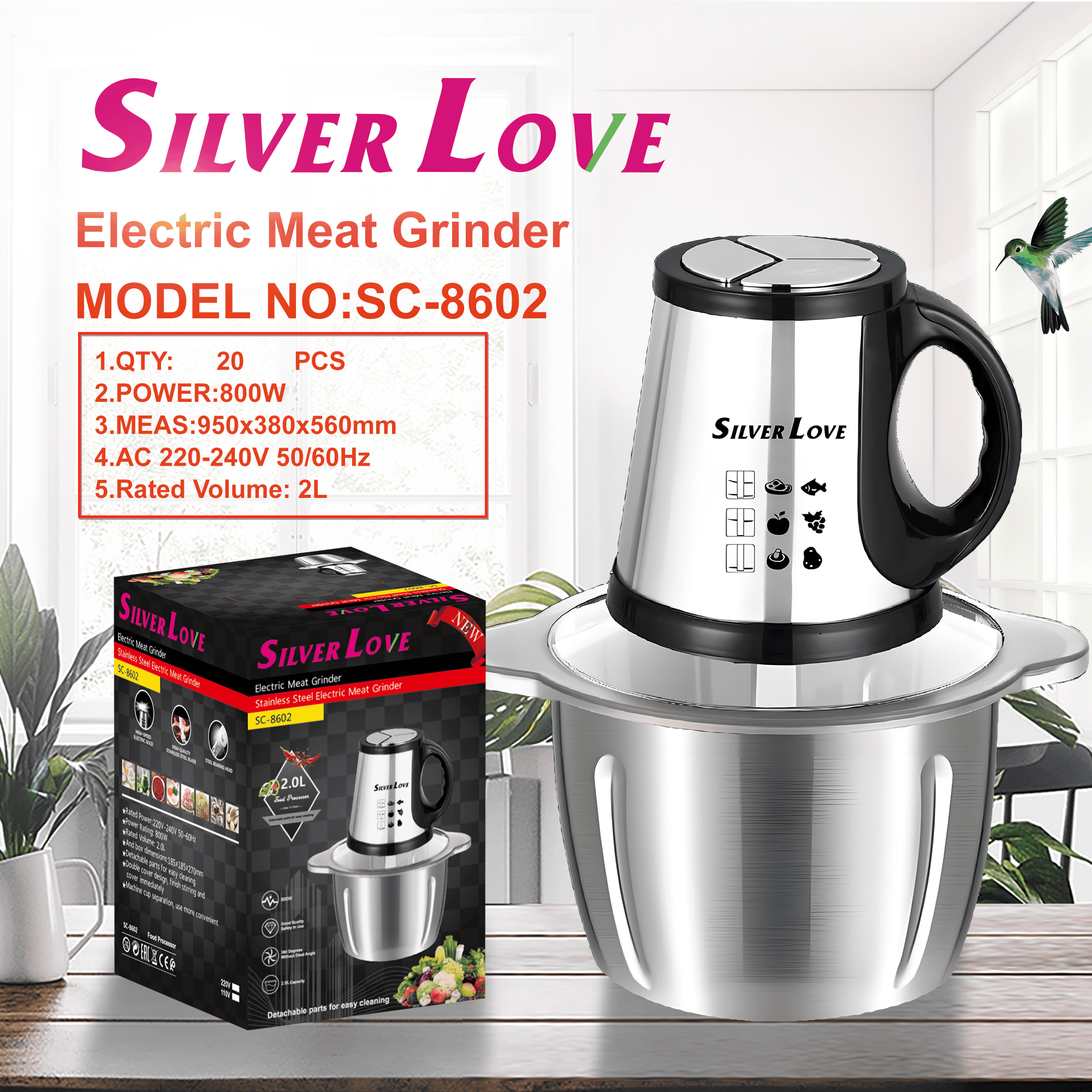 SC-8602 绞肉机 meat grinder 20PCS/CTN