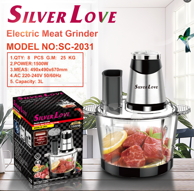 SC-2031 绞肉机 玻璃杯 meat grinder 8PCS/CTN