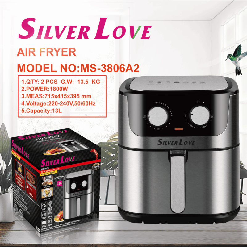 MS-3806A2 空气炸锅 13L AIR FRYER(Smart + Visible ) 2PCS/CTN