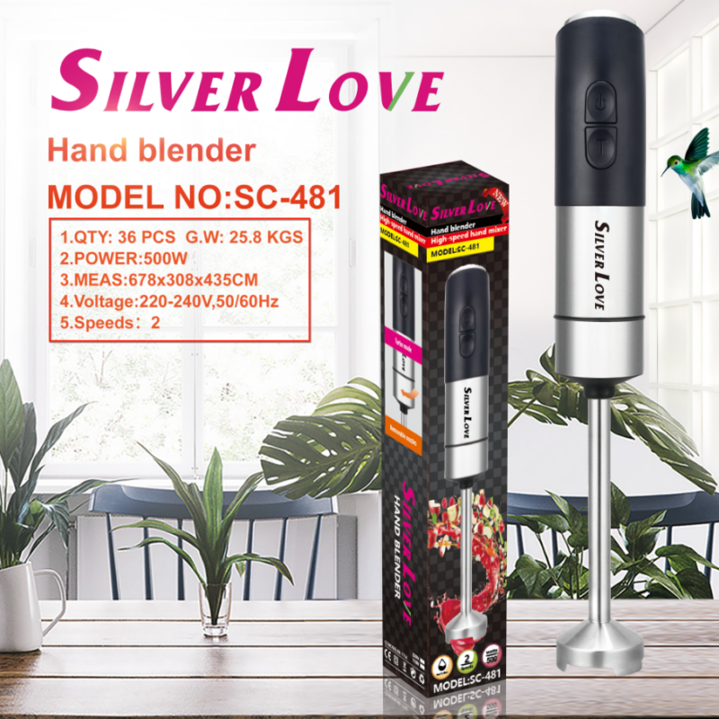 SC-481 HAND BLENDER 手持搅拌机 不锈钢 36PCS/CTN