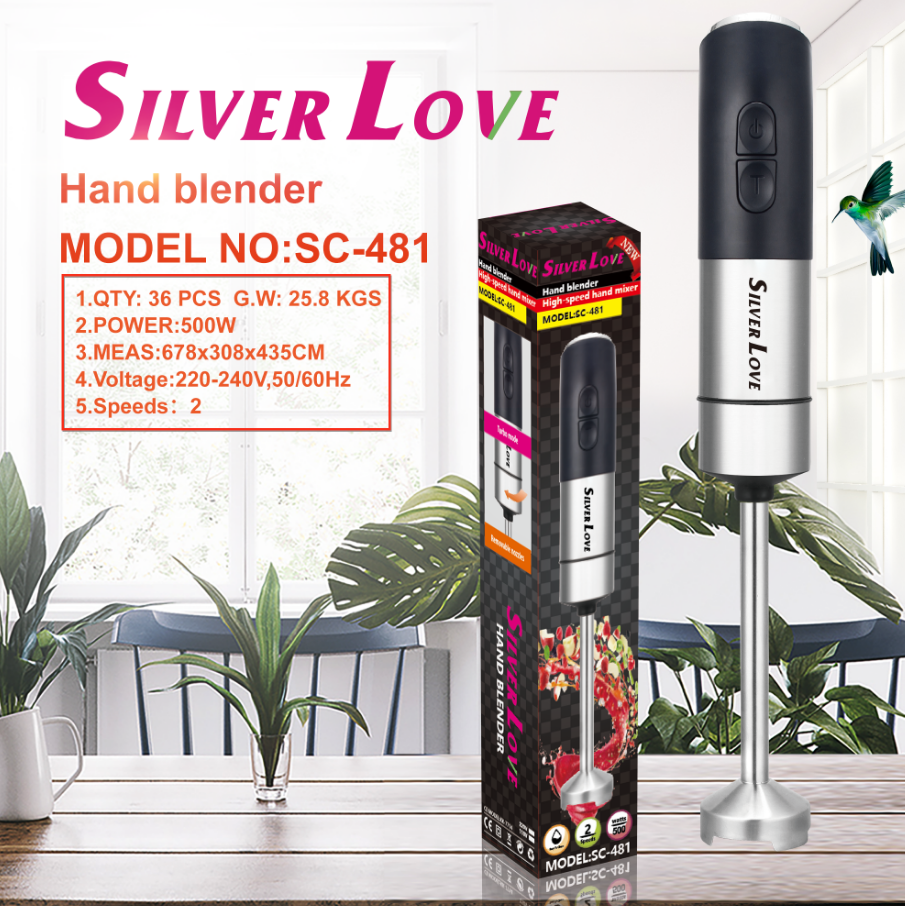 SC-481 HAND BLENDER 手持搅拌机 不锈钢 36PCS/CTN