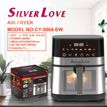 CY-5004-EW 空气炸锅 8 L AIR FRYER(Smart + Visible ) 4PCS/CTN