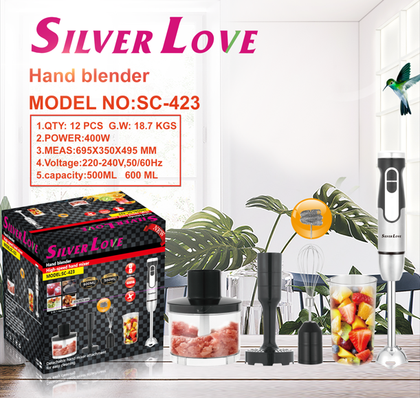 SC-423 HAND BLENDER 手持搅拌机 不锈钢 12PCS/CTN