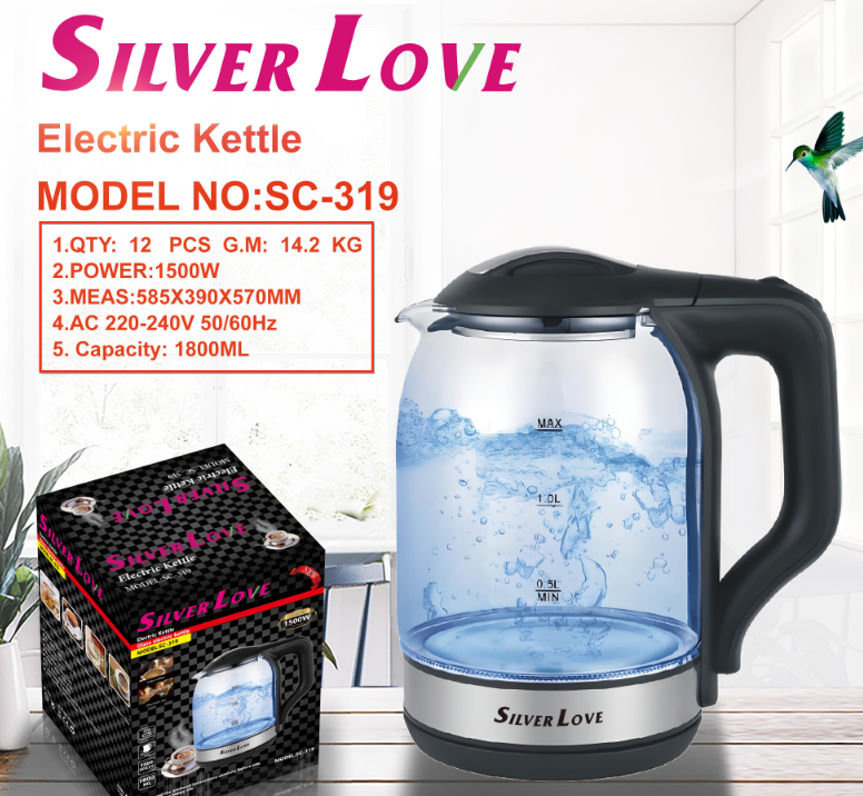 SC-319 玻璃水壶 Glass kettle 12PCS/CTN