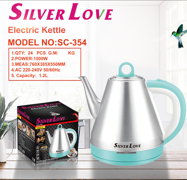 SC-354 不锈钢水壶 stainless steel kettle 24PCS/CTN