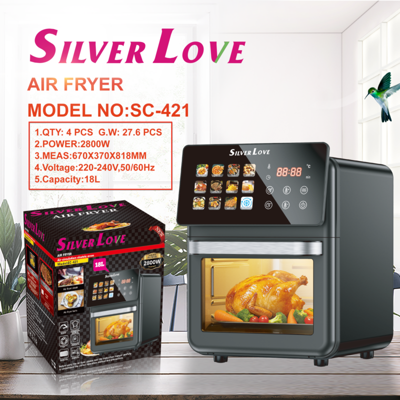 SC-421 空气炸锅 18L AIR FRYER(Smart + Visible ) 4PCS/CTN